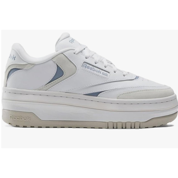 Reebok Women's Club C Extra Sneaker, White/Vintage Blue/Moonstone, 10 - Picture 1 of 8